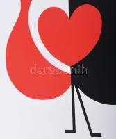 Korniss Dezső (1908-1984): Szűrmotívum III. Szitanyomat, papír, jelzés nélkül. Egészen apró felületi...