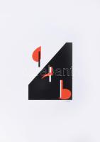 Beöthy-Steiner Anna (1902-1985): Geometrikus kompozíció (cím nélkül). Szitanyomat, papír. Jelzett. L...