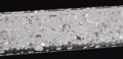 Markolatában köves díszítésű tortaszervírozó szett, h: 28-34 cm