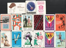 1971-1979 Vegyes kártyanaptár tétel, 15 db