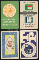 1963-1967 4 db reklám kártyanaptár