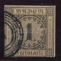 Német államok - Baden 1851 Mi 1a (Mi EUR 1.000.-)