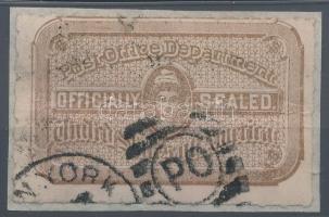 USA 1892 Hivatalos bélyeg 5 1/2 fogazással, igen ritka darab! RR!