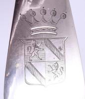 cca 1860-1930 A Perczel család hagyatékából származó 105 részes ezüst (Ag) evőeszköz- és szervírozó ...