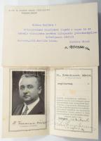 cca 1927-1951 Francziszczi Dániel (1898-1955) békéscsabai orvos iratai: hivatalos levelek, katonai i...