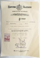 cca 1927-1951 Francziszczi Dániel (1898-1955) békéscsabai orvos iratai: hivatalos levelek, katonai i...