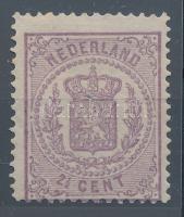 Hollandia 1869 2 1/2 c Mi 18B (*Mi EUR 600.-) így is ritka és szép darab!