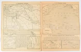 Vegyes térkép tétel, 3 db:

1942 A háborús világ térképei. Összeáll.: Balogh János. [Bp., 1942.], ...