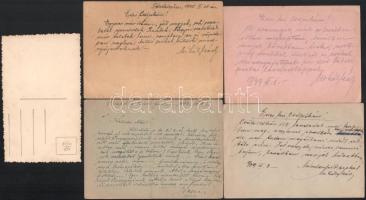 1939-1945 Bukovszky Mihály karp. szakaszvezető/őrvezető 3 tábori postája, és 1 neki szóló tábori pos...