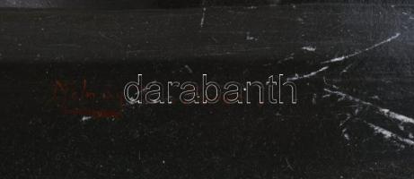 Molnár Z. János (1880-1960): Csendélet porcelánokkal és déligyümölcsökkel. Olaj, fa, jelzett. Felüle...