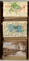 Kb. 900 db RÉGI és MODERN motívum képeslap dobozban / Cca. 900 pre-1960 motive postcards in a box