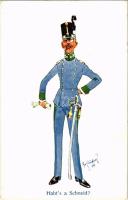 Habt's a Schneid? K.u.K. Militärhumor / Osztrák-magyar katonai humor / Austro-Hungarian military humour. B.K.W.I. 582-2. s: Fritz Schönpflug