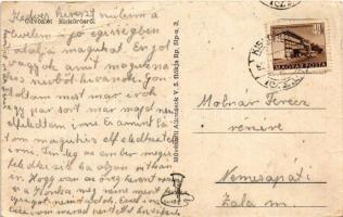 1952 Kiskőrös, látképek. Művészeti Alkotások (gyűrődések / creases)