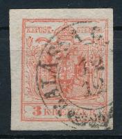 1850 3kr HP III enyhén kiemelt sas "BALASSA G(YARMAT)"