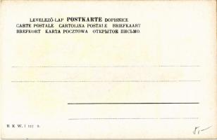 Wiener Typen - Ein Unterstandslose / Bécsi típusok / Types from Vienna. Austrian art postcard. B.K.W...