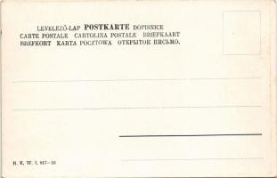 Wiener Typen - Stammgäste bei der Burgmusik / Bécsi típusok / Types from Vienna. Austrian art postca...