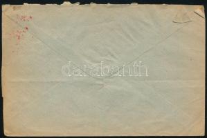 Rimaszombat 1945 Levél piros CSP felülnyomású Hadvezérek 3 x 10f bérmentesítéssel "Rimavská Sob...