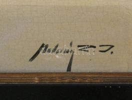 Molnár Z. János (1880-1960): Csendélet gyümölcsökkel. Olaj, karton, jelezve balra lent. Dekoratív fa...