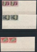 1952 Nagy októberi szocialista forradalom III. vágott sor párokban, luxus minőségben, minden érték óriás ívsarokkal (40.000)