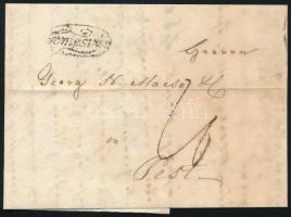 1836 Teljes tartalmú levél 10kr portóval "Temesvár" - Pest