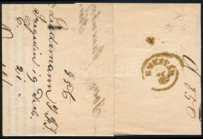 1856 6kr MP III lemezhibás bélyeg levélen "SZEGEDIN" - "TEMESVÁR"