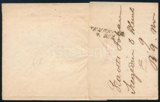 ~1853 6kr HP I finom nyomat levélen "SZEGEDIN" - "TEMESVÁR"