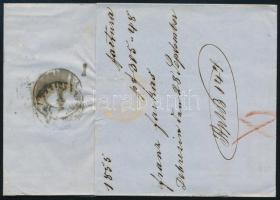 1855 9kr MP IIIb levélen "DEBRECZIN" - Hermanstadt