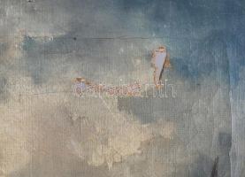 Váncza Emma (1863-1943): Kikötő, 1906. Olaj, vászon, jelzett. Javított, sérült. 29,5x40 cm