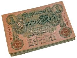 Német Birodalom 1910. 50M (65db) T:F,VG German Empire 1910. 50 Mark (65pcs) C:F,VG