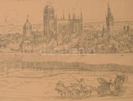 XX. század "Warhafftige Contrafactur der fürtrefflichen und weitberumten Sestat Dantzig in Preu...