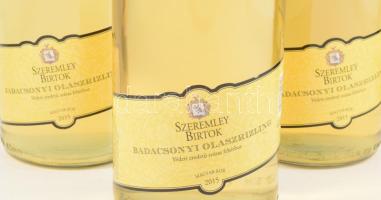 2015 Szeremley Badacsonyi Olaszrizling, bontatlan palack száraz badacsonyi fehérbor, pincében, szaks...