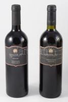 2006-2008 Szeremley Badacsonyi Kékfrankos (2006), Badacsonyi Bakator (2008), bontatlan palack száraz badacsonyi vörösbor, pincében, szakszerűen tárolt, 12,5%, 0,75lx2