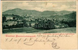 1899 Besztercebánya, Banská Bystrica; látkép. Ivánszky Elek kiadása / general view (EK)