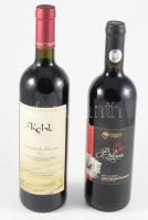 2007 Kehl Pincészet Szekszárdi Bikavér (13,3%), 2018 Tárkány Bor Egri Bikavér (12%), bontatlan palack vörösbor, pincében, szakszerűen tárolt, 0,75lx2