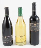 2009-2015 Szeremley Huba Badacsonyi Vörös (2014-2015, 13%), Badacsonyi Olaszrizling 2015 (12%), Badacsonyi Merlot (2009, 14,5%), bontatlan palack száraz fehérbor, pincében, szakszerűen tárolt, 0,75lx3