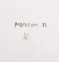 Kétfüles edény. Jelzett, hibátlan, d: 31 cm