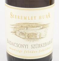 2002 Szeremley Huba Badacsonyi Szürkebarát, bontatlan palack fehérbor, pincében, szakszerűen tárolt,...