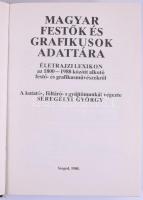 Seregélyi György: Magyar festők és grafikusok adattára. Életrajzi lexikon az 1800-1988 között alkotó festő- és grafikusművészekről. Szeged, 1988, Szerzői. Kiadói aranyozott egészvászon-kötés,