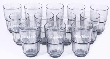 Captain Morgan szürke long drink pohárkészlet, 12 db, eredeti dobozában, 0,414l, m:13 cm