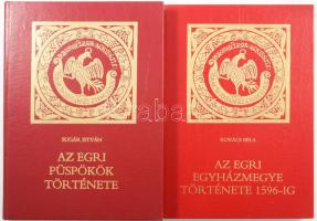 2 db könyv - Sugár István: Az egri püspökök története. Bp., 1984, Szent István Társulat. + Kovács Béla: Az egri egyházmegye története 1596-ig. Eger, 1987. Kiadói műbőr kötés, jó állapotban.