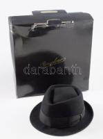 Borsalino olasz férfi kalap, újszerű, m:60, eredeti dobozában.