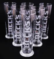 "Beck's" söröspohárkészlet, eredeti dobozában, 6 db, 0,4l, m: 20 cm