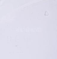 Herendi fehérmázas porcelán tálca, masszába nyomott jelzéssel, hibátlan, 50x17 cm