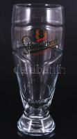 'Staropramen' üveg söröspohár készlet, eredeti dobozában, 6 db, 0,5 l, m: 21 cm
