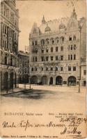 1909 Budapest V. Nádor utca, Rimamurány-Salgótarjáni Vasmű r. t. palotája, Körner Vilmos és Társa üzlete. Barta S. kiadása (b)