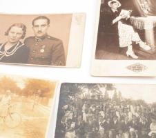 Óriási fotó tétel egy cipősdoboznyi régi és modern fotó, fotólap ca 1890-1960 több száz darab, sok é...