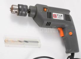 Fúrógép tokmánykulccsal, egy fúrófejjel