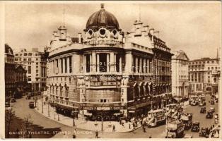 London, Strand and Gaiety Theatre, automobile, autobus, truck. W. Straker's (EK)