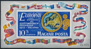 1975 Európai biztonsági és együttműködési értekezlet III. vágott blokk (10.000)