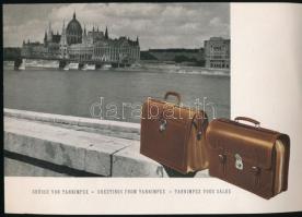 ca 1970 Tannimpex magyar táska gyár képes reklám katalógus 8 oldalas leporelló